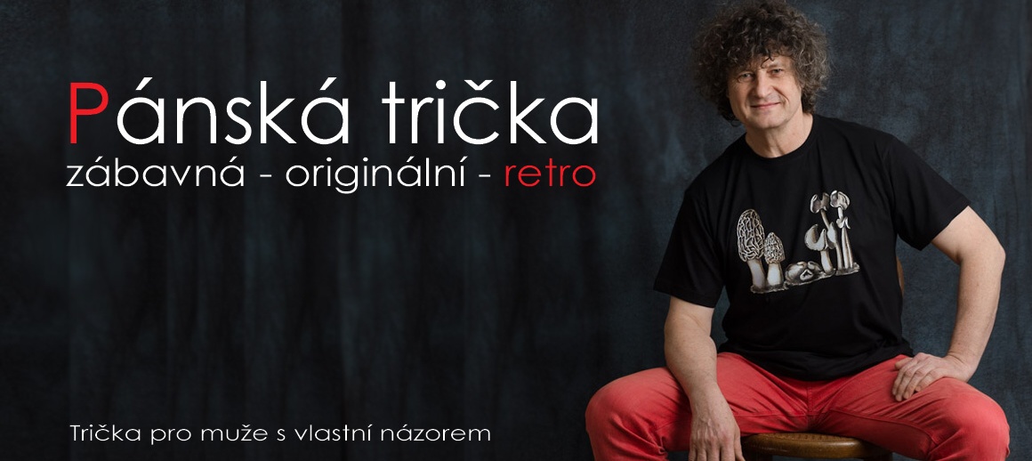 panská trika černé triko